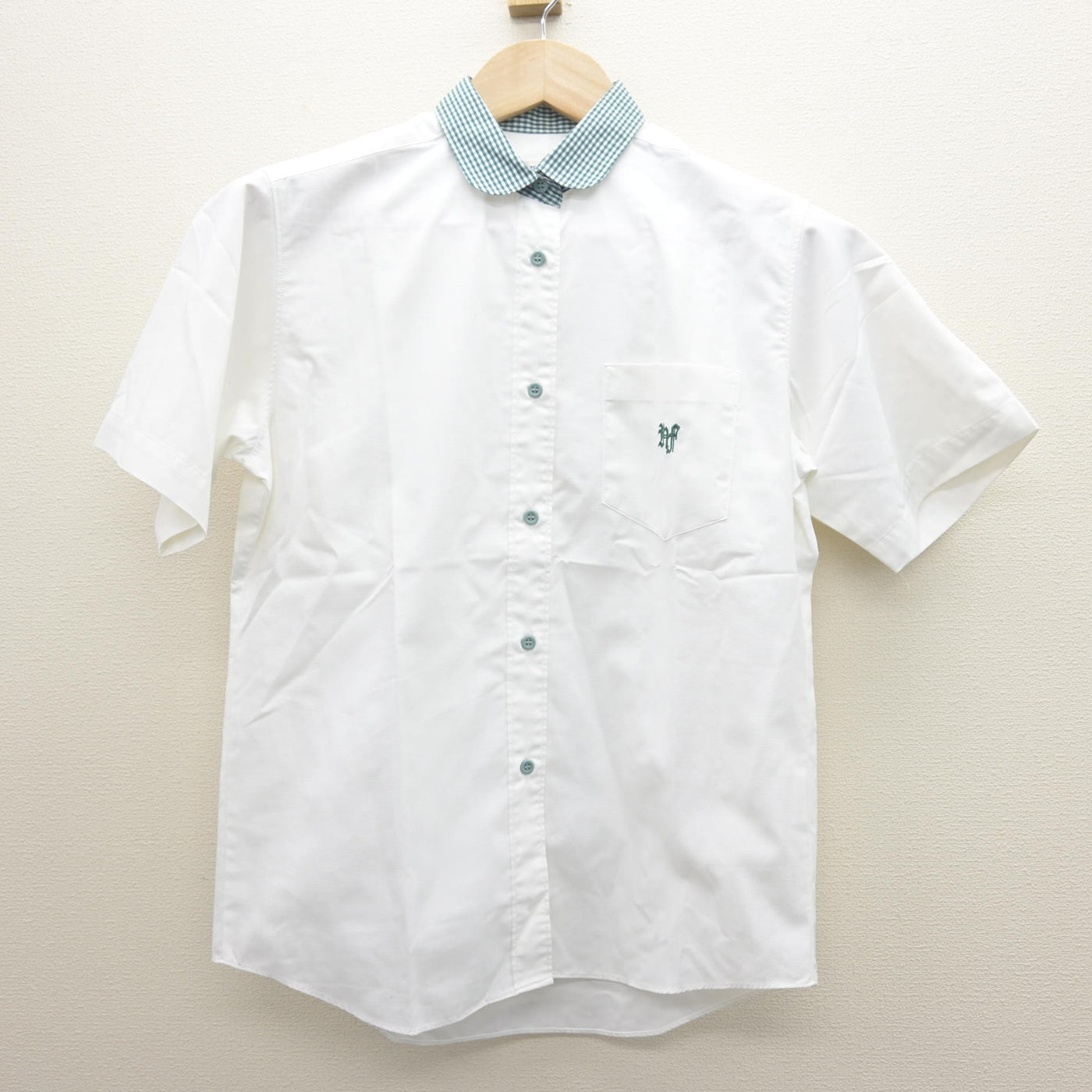 【中古】福島県 原町第一中学校 女子制服 3点 (ニットベスト・シャツ・スカート) sf121012