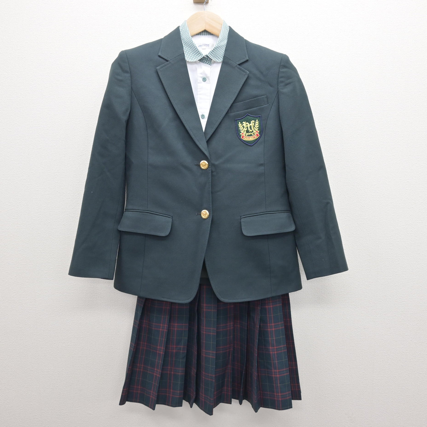 【中古】福島県 原町第一中学校 女子制服 3点 (ブレザー・シャツ・スカート) sf121015