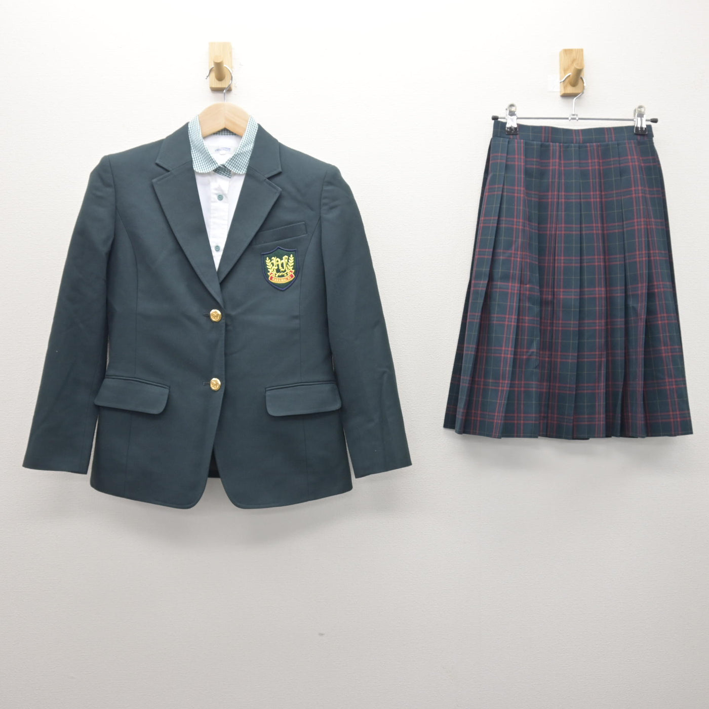 【中古】福島県 原町第一中学校 女子制服 3点 (ブレザー・シャツ・スカート) sf121015