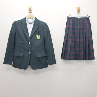 【中古】福島県 原町第一中学校 女子制服 3点 (ブレザー・シャツ・スカート) sf121015