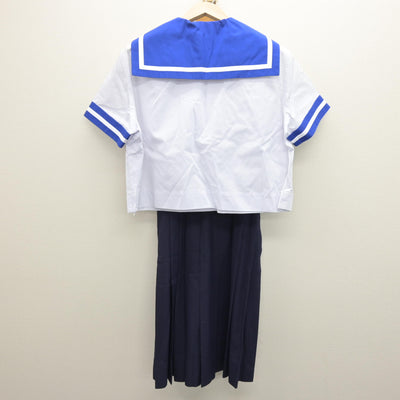 【中古】熊本県 佐敷中学校 女子制服 3点 (セーラー服・スカート) sf121016