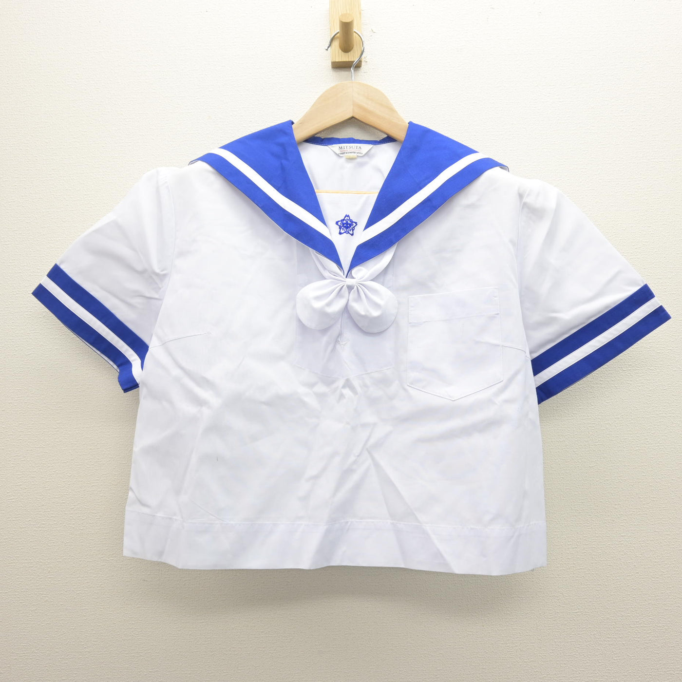 【中古】熊本県 佐敷中学校 女子制服 3点 (セーラー服・スカート) sf121016
