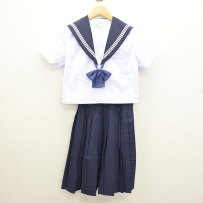 【中古】愛知県 半田中学校/旧制服 女子制服 4点 (セーラー服・セーラー服・スカート) sf121027