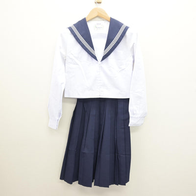 【中古】愛知県 半田中学校/旧制服 女子制服 4点 (セーラー服・セーラー服・スカート) sf121027