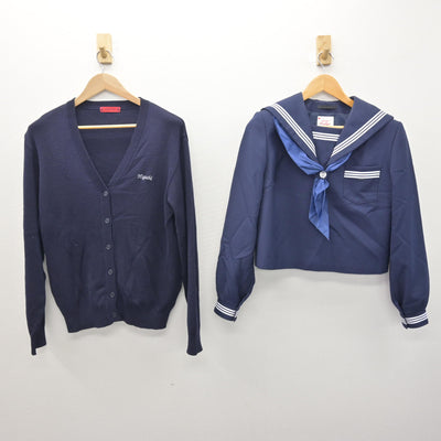【中古】兵庫県 姫路市立東中学校 女子制服 4点 (ニット・セーラー服・スカート) sf121036