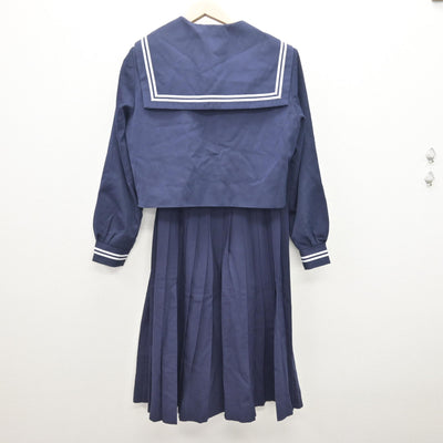 【中古】 学校名不明 女子制服 2点 (セーラー服・スカート) sf121061