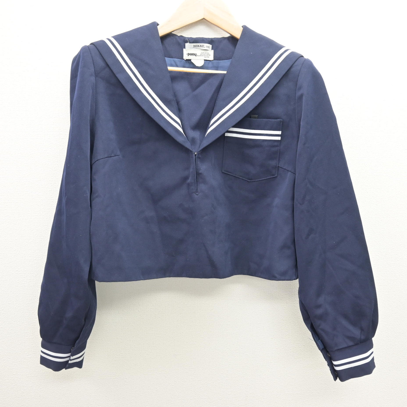 【中古】 学校名不明 女子制服 2点 (セーラー服・スカート) sf121061