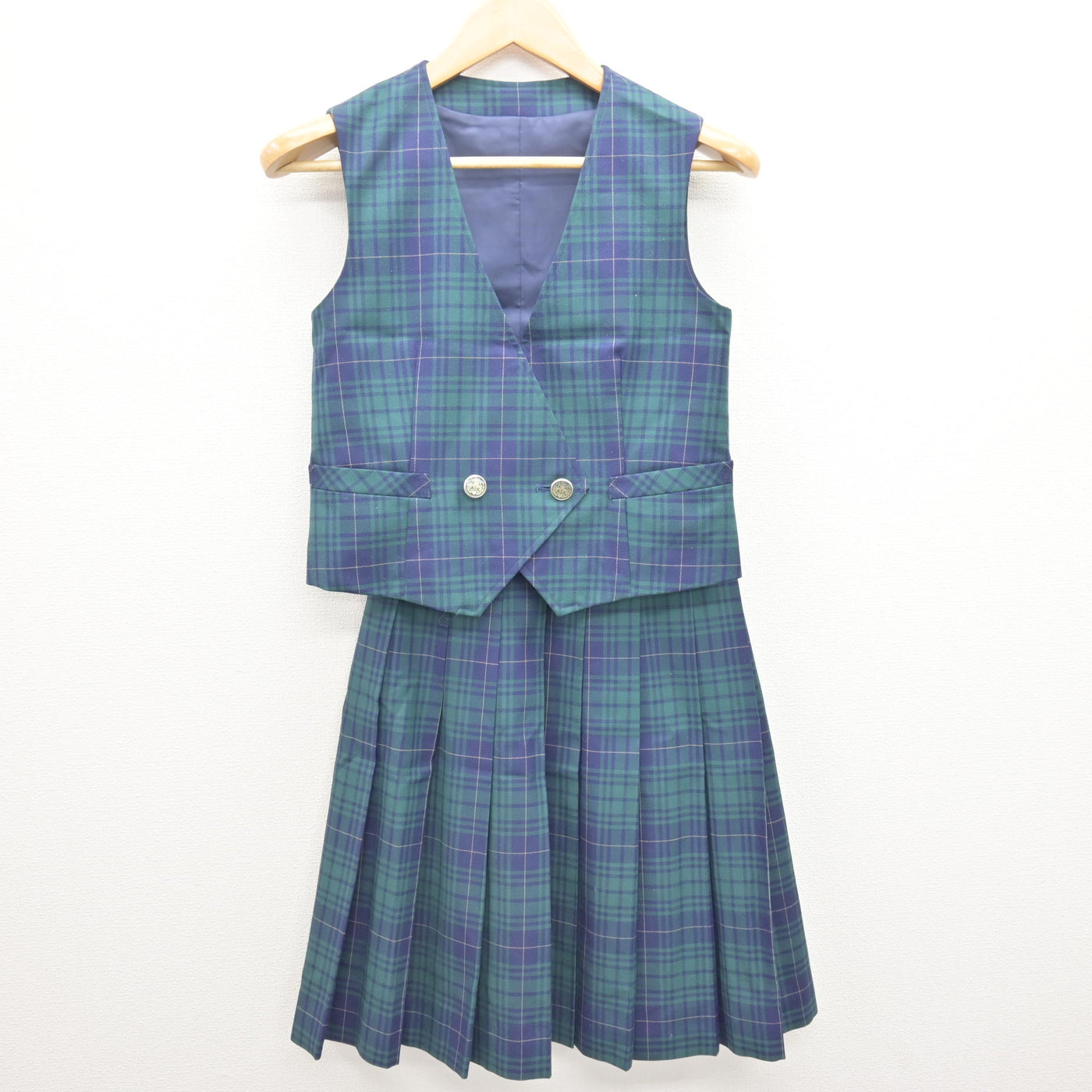 【中古】東京都 田無第四中学校 女子制服 4点 (ブレザー・ベスト・スカート) sf121067