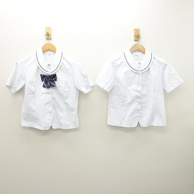 【中古】鹿児島県 鹿屋女子高等学校 女子制服 4点 (ブラウス・スカート) sf121072