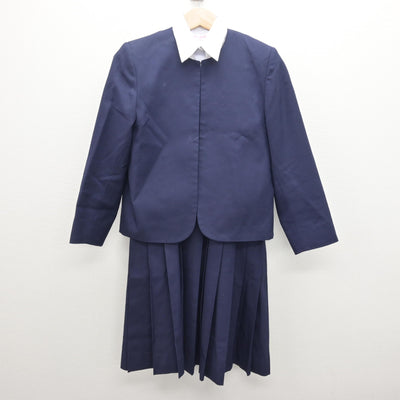 【中古】東京都 稲城第一中学校 女子制服 3点 (ブレザー・シャツ・ジャンパースカート) sf121075
