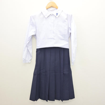 【中古】岩手県 岩手大学教育学部附属中学校 女子制服 3点 (ブレザー・シャツ・スカート) sf121086