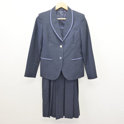 【中古】京都府 京都聖母学院中学校・高等学校 女子制服 2点 (ブレザー・ジャンパースカート) sf121095