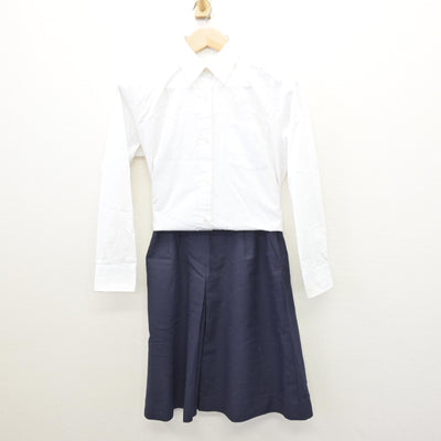 【中古】山梨県 日本航空高等学校 女子制服 3点 (ブレザー・シャツ・スカート) sf121097