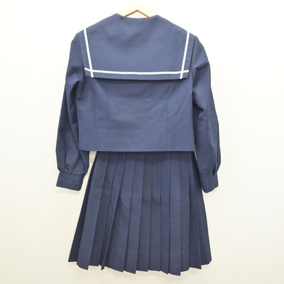 【中古】和歌山県 松洋中学校 女子制服 3点 (セーラー服・スカート) sf121112