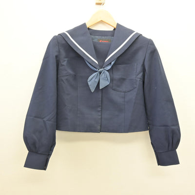 【中古】和歌山県 松洋中学校 女子制服 3点 (セーラー服・スカート) sf121113