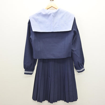 【中古】和歌山県 日高中学校 女子制服 3点 (セーラー服・スカート) sf121122