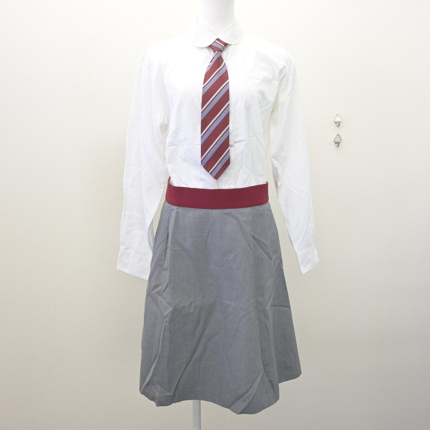 【中古】兵庫県 姫路女学院高等学校 女子制服 5点 (ブレザー・ニット・シャツ・スカート) sf121123