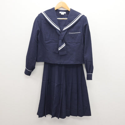 【中古】静岡県 神久呂中学校 女子制服 3点 (セーラー服・スカート) sf121143