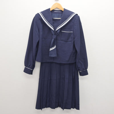 【中古】静岡県 神久呂中学校 女子制服 3点 (セーラー服・スカート) sf121144