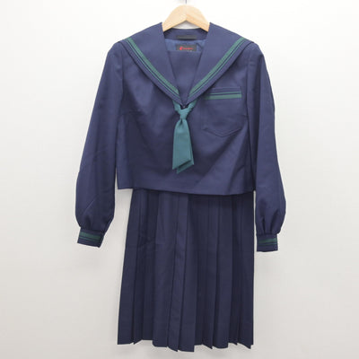 【中古】奈良県 桜井西中学校 女子制服 3点 (セーラー服・スカート) sf121151