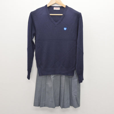 【中古】埼玉県 大宮東高等学校/旧制服 女子制服 4点 (ブレザー・ニット・スカート) sf121161