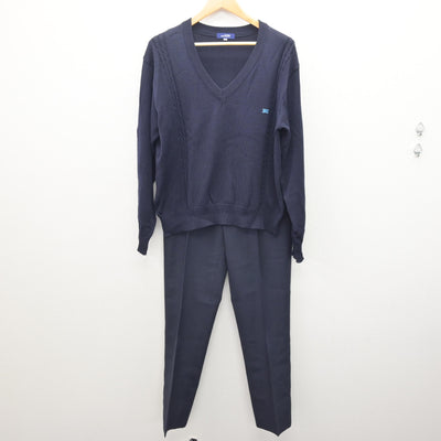 【中古】埼玉県 花咲徳栄高等学校 男子制服 4点 (ブレザー・ニット・ズボン) sf121166