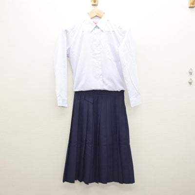 【中古】神奈川県 上溝南中学校 女子制服 3点 (シャツ・スカート・スカート) sf121176