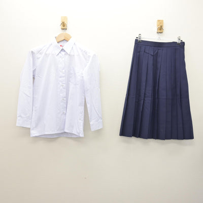 【中古】神奈川県 上溝南中学校 女子制服 3点 (シャツ・スカート・スカート) sf121176