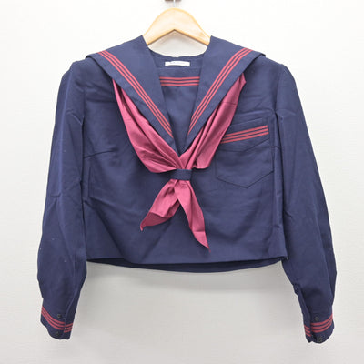 【中古】大阪府 吉川中学校 女子制服 3点 (セーラー服・スカート) sf121225
