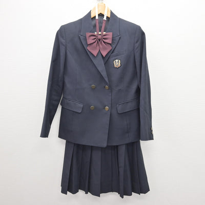 【中古】埼玉県 埼玉栄高等学校 女子制服 3点 (ブレザー・スカート) sf121227