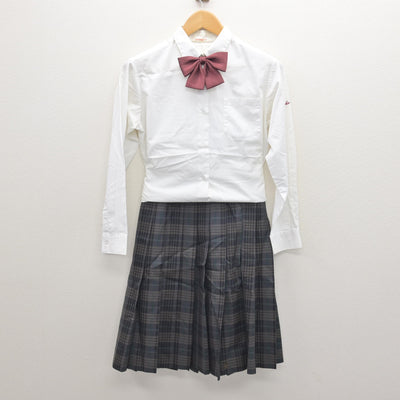【中古】茨城県 土浦第三高等学校 女子制服 5点 (ブレザー・ニット・シャツ・スカート) sf121236