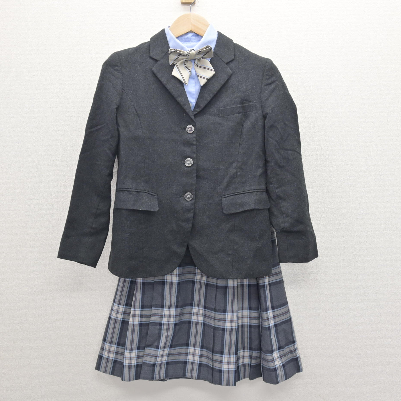 【中古】高知県 丸の内高等学校 女子制服 4点 (ブレザー・シャツ・スカート) sf121242