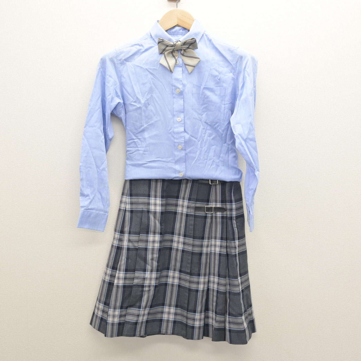 【中古】高知県 丸の内高等学校 女子制服 4点 (ブレザー・シャツ・スカート) sf121242