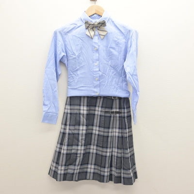 【中古】高知県 丸の内高等学校 女子制服 4点 (ブレザー・シャツ・スカート) sf121242