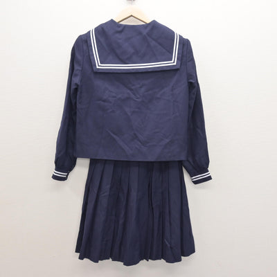【中古】岡山県 総社西中学校 女子制服 3点 (セーラー服・スカート) sf121246