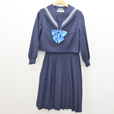【中古】愛知県 香流中学校 女子制服 3点 (セーラー服・スカート) sf121262