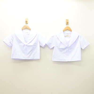 【中古】愛知県 香流中学校 女子制服 3点 (セーラー服・スカート) sf121263