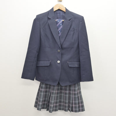 【中古】東京都 富士森高等学校  女子制服 4点 (ブレザー・スカート) sf121264