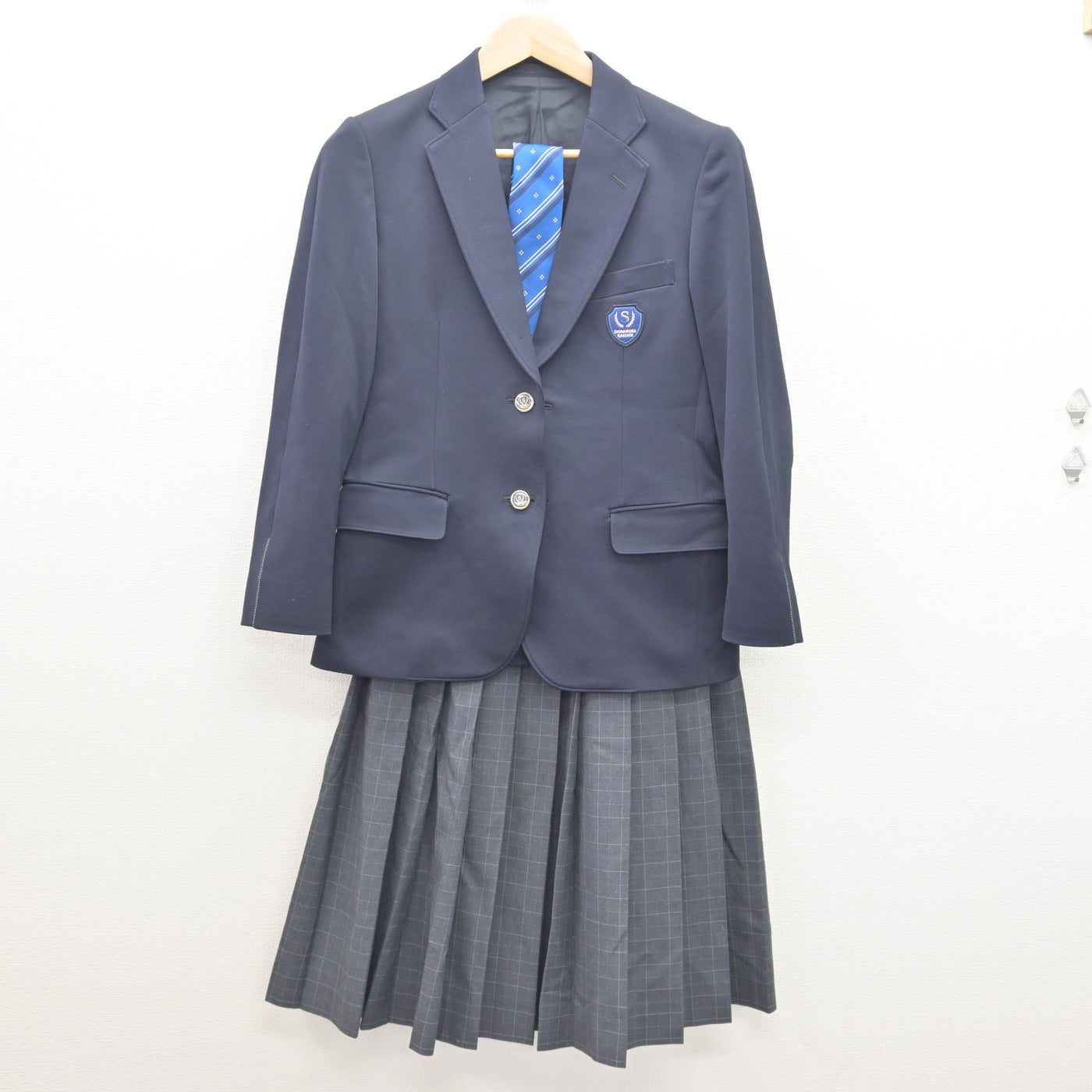 【中古】北海道 白糠高等学校 女子制服 3点 (ブレザー・スカート) sf121265