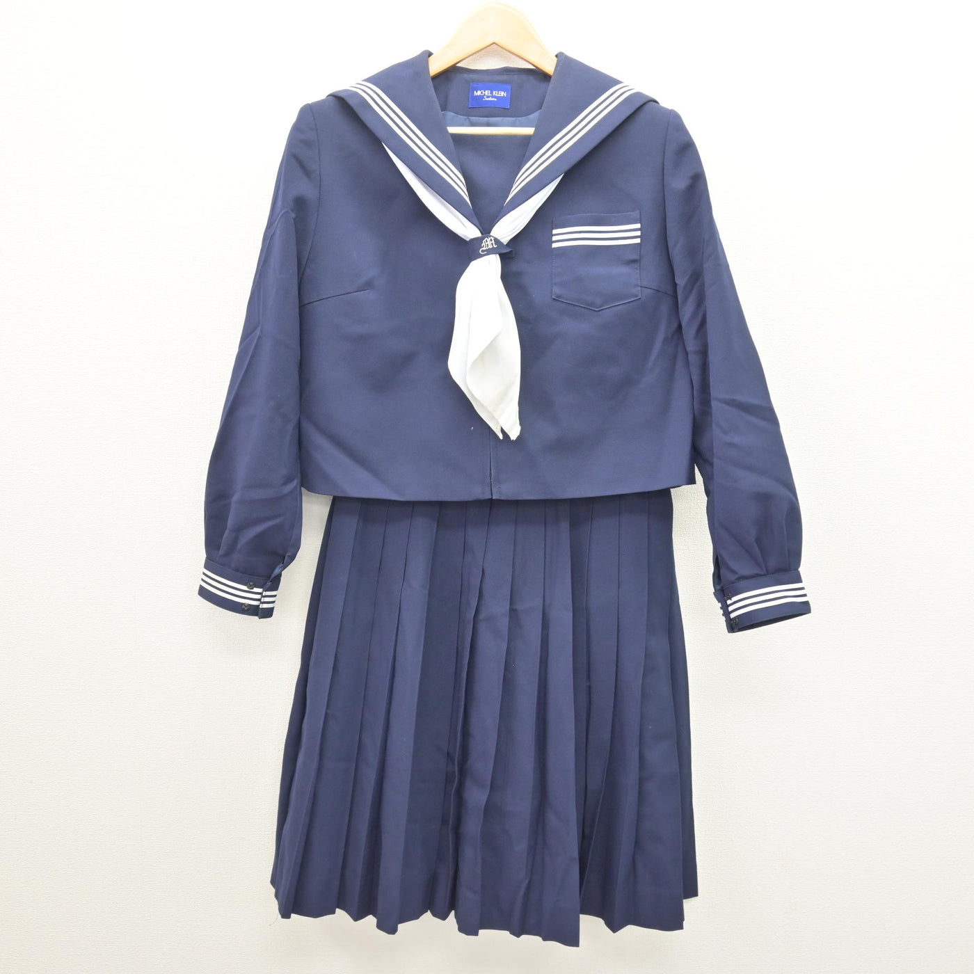 【中古】兵庫県 小野南中学校 女子制服 3点 (セーラー服・スカート) sf121267