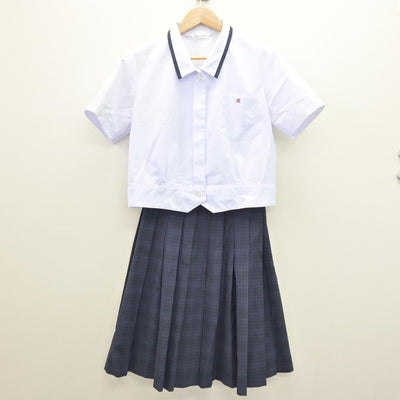【中古】兵庫県 三木高等学校 女子制服 3点 (シャツ・スカート) sf121270