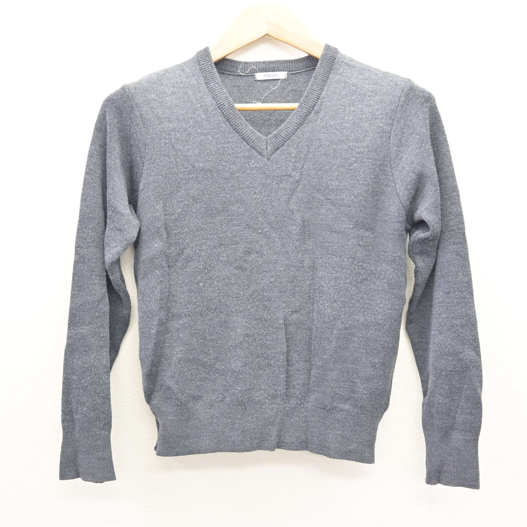 中古】兵庫県 三木高等学校 女子制服 2点 (ニット・シャツ) sf121271