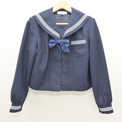 【中古】静岡県 神明中学校 女子制服 3点 (セーラー服・スカート) sf121272