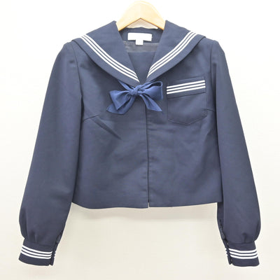 【中古】静岡県 神明中学校 女子制服 3点 (セーラー服・スカート) sf121273