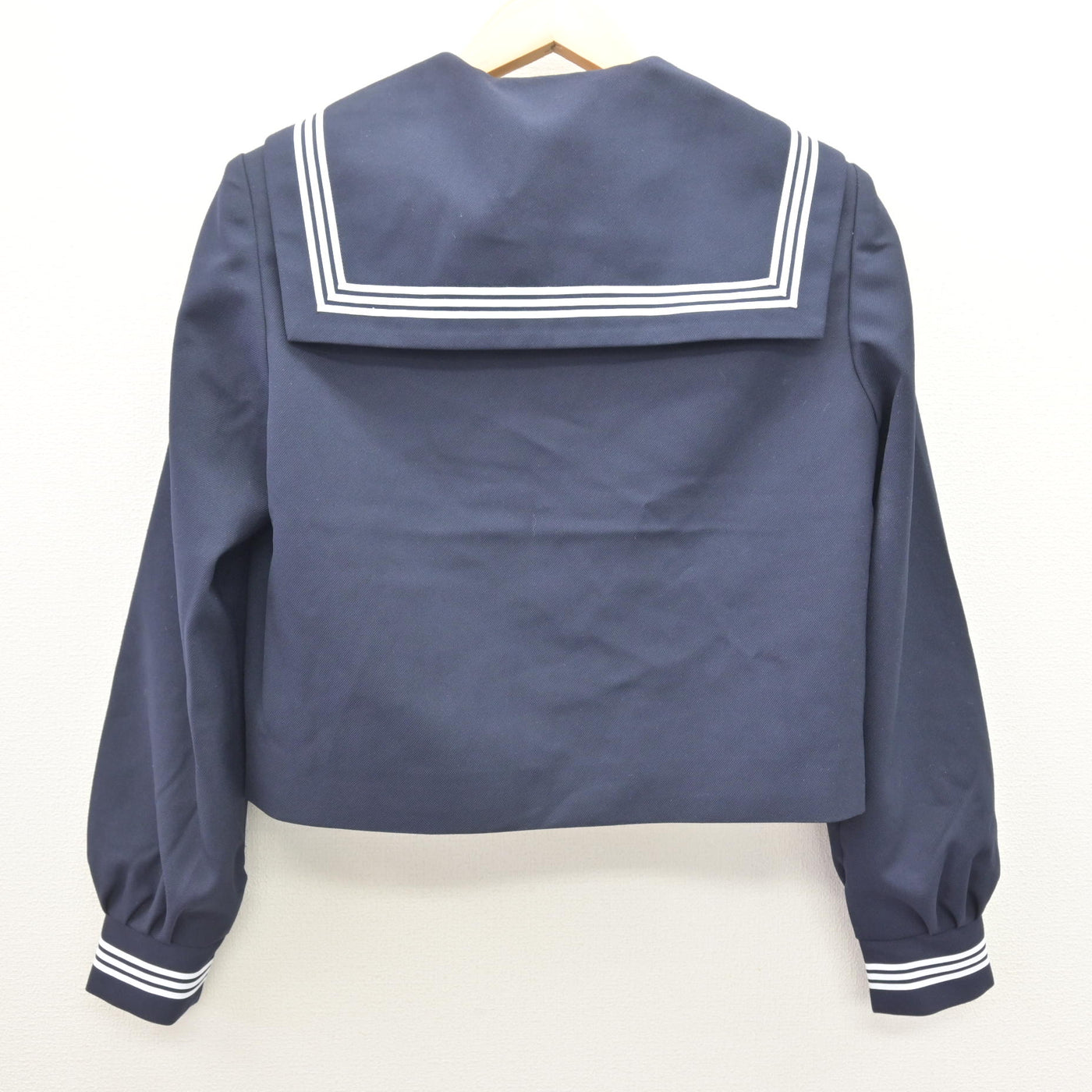 【中古】静岡県 神明中学校 女子制服 3点 (セーラー服・スカート) sf121273