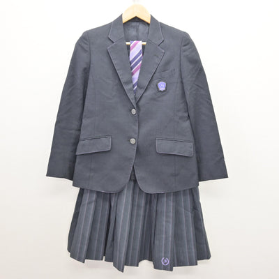 【中古】福岡県 杉森高等学校 女子制服 3点 (ブレザー・スカート) sf121276