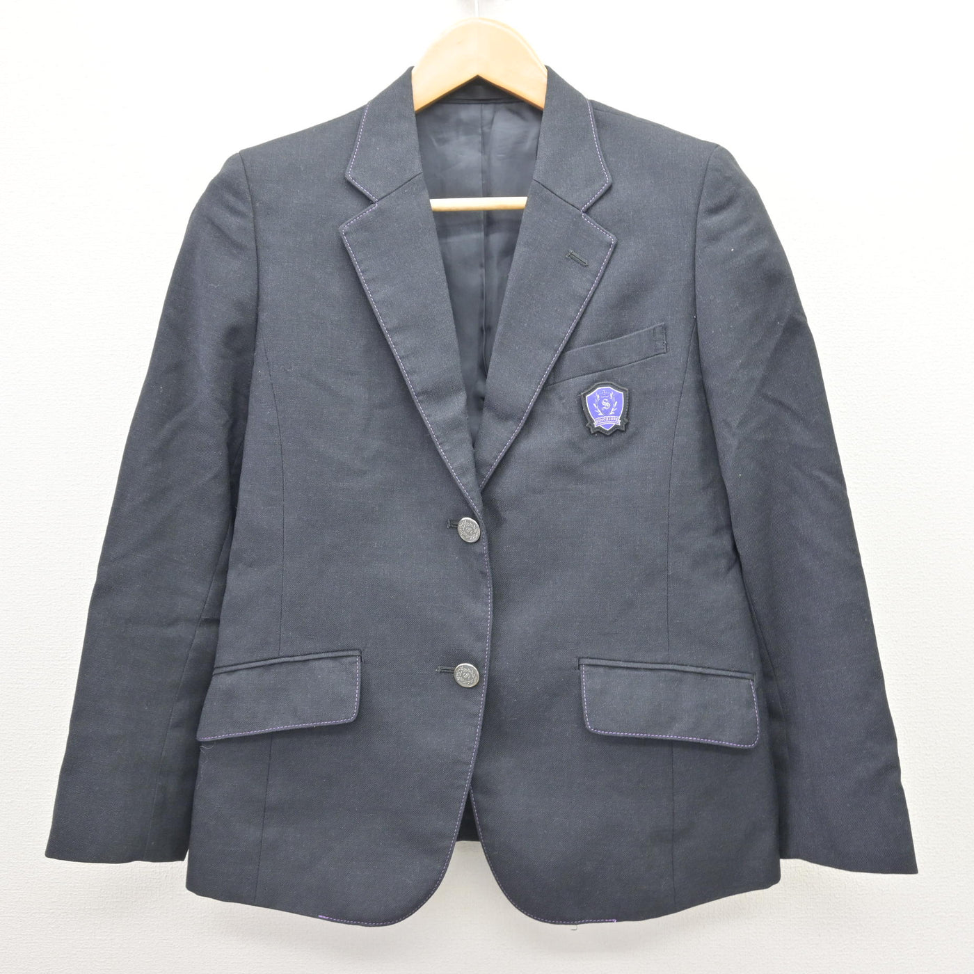 【中古】福岡県 杉森高等学校 女子制服 3点 (ブレザー・スカート) sf121276