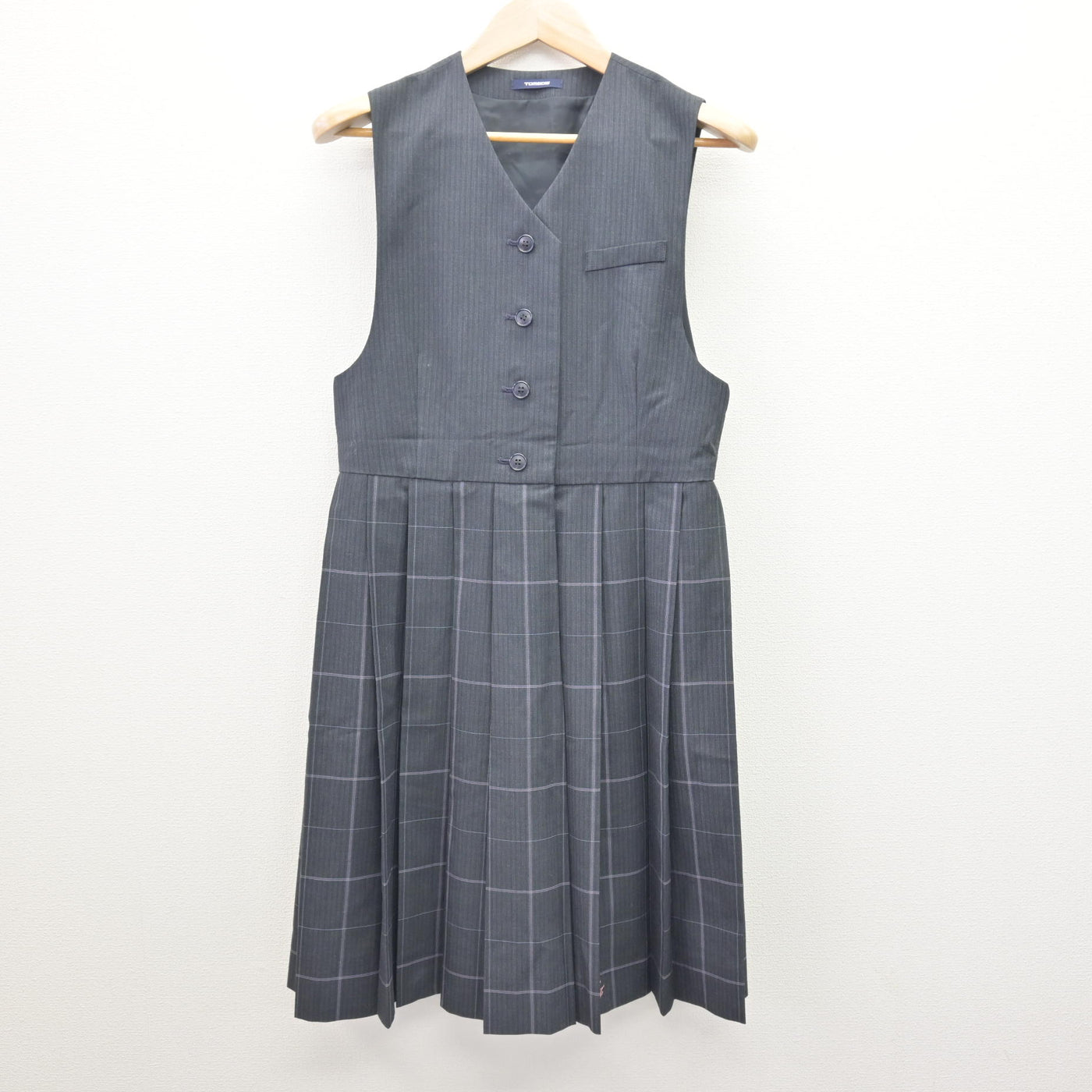 【中古】佐賀県 佐賀女子短期大学付属佐賀女子高等学校 女子制服 3点 (ニット・ジャンパースカート) sf121285