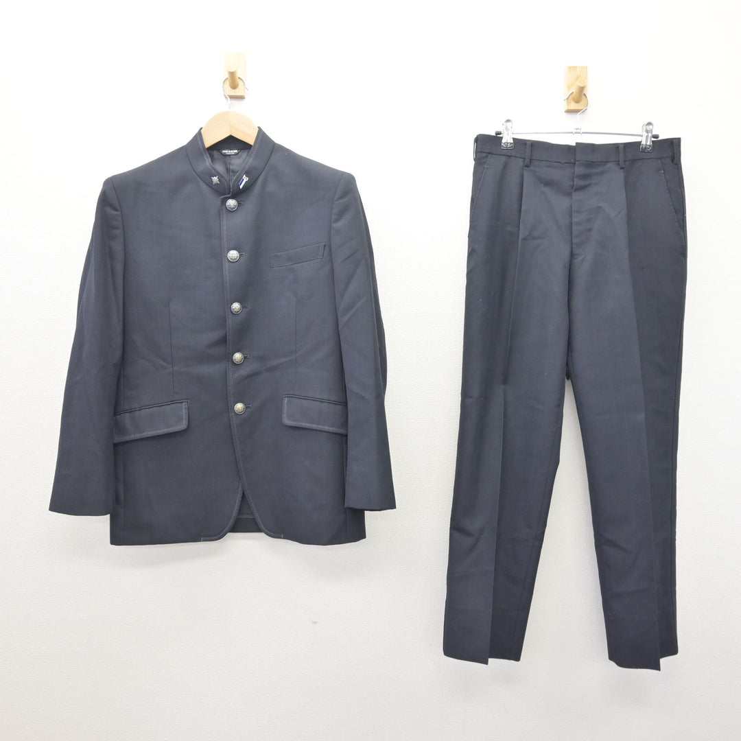 中古】福島県 学校法人石川高等学校 男子制服 2点 (学ラン・ズボン