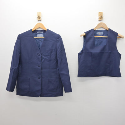 【中古】埼玉県 原山中学校 女子制服 3点 (ブレザー・ベスト・スカート) sf121316